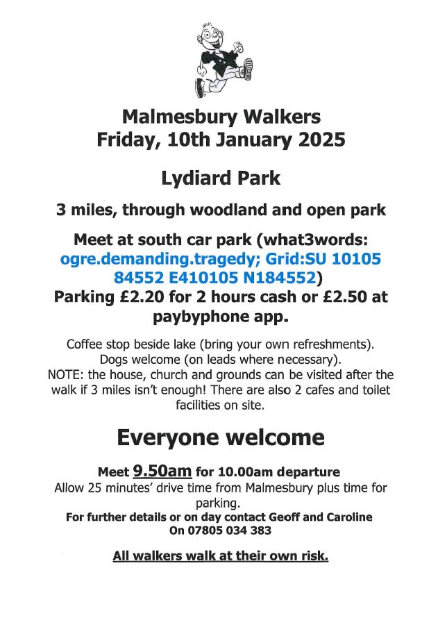 Malmesbury Walkers - 3 Mile Walk at Lydiard Park